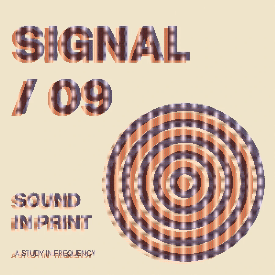 Two-ink print · scale 3 · coral and violet · registration 6