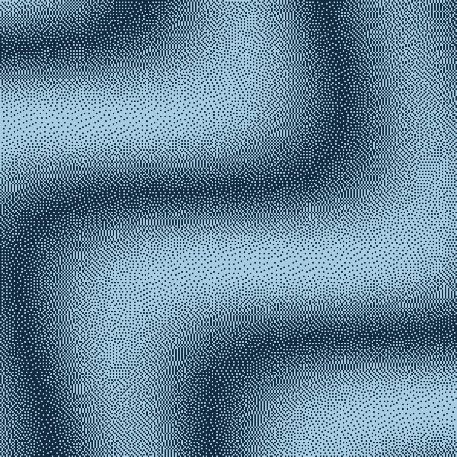 Floyd–Steinberg · scale 3 · blue duotone