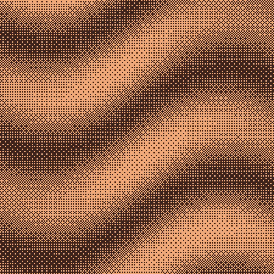 Bayer · scale 4 · terracotta duotone